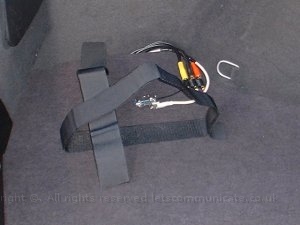 Completed Boot Mount3.jpg - I used velcro to hold the CPU in the rear of the car. This was a cheap but effective mounting solution